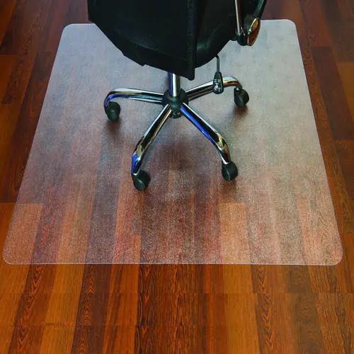 Floortex® Cleartex Ultimat Polycarbonate Chair Mat for Hard Floors, Clear, 48" x 53"