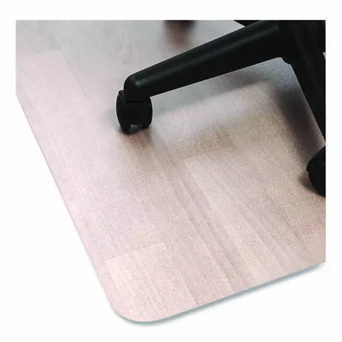 Floortex® Ecotex Marlon BioPlus Rectangular Polycarbonate Chair Mat, 46" x 60", Clear, for Hard Floors