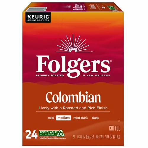 Folgers® 100% Colombian Coffee K-Cups, 24/Box
