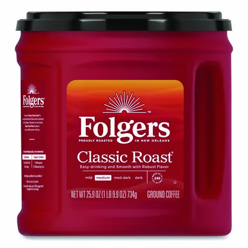 Folgers® Coffee, Classic Roast, Ground, 25.9 oz Canister
