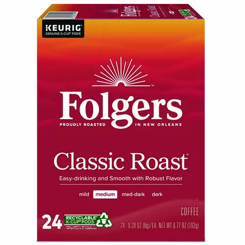 Folgers® Gourmet Selections Classic Roast Coffee K-Cups, 24/Box