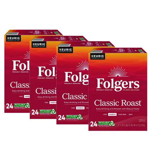 Folgers® Gourmet Selections Classic Roast Coffee K-Cups, 96/Carton
