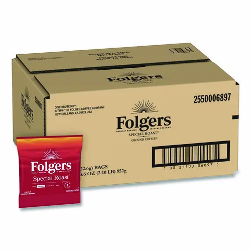 Folgers® Special Roast Ground Coffee Fraction Pack, 0.8 oz, 42/Carton