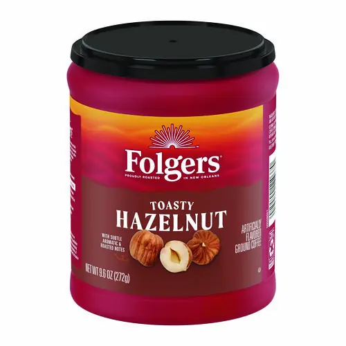 Folgers® Toasty Hazelnut Ground Coffee, 9.6 oz Can