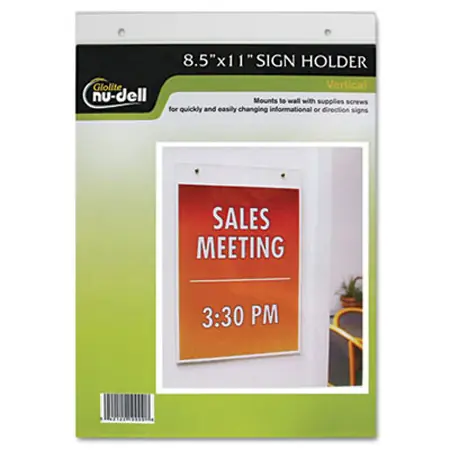 Clear Wall Sign Frame, 8.5" x 11"