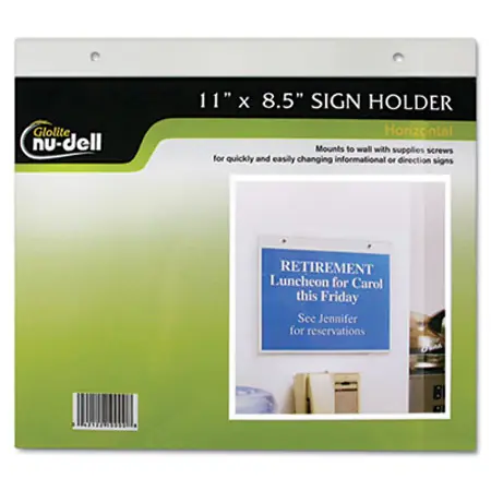 Frame, 8.5 x 11 Wall Sign, Clear