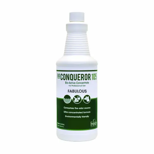 Fresh Products Bio Conqueror 105 Enzymatic Odor Counteractant Concentrate, Fabulous Scent, 32 oz, 12 Bottles/Carton