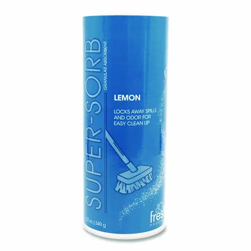 Fresh Products Super-Sorb Liquid Spill Absorbent, Lemon Scent, 12 oz Shaker Can