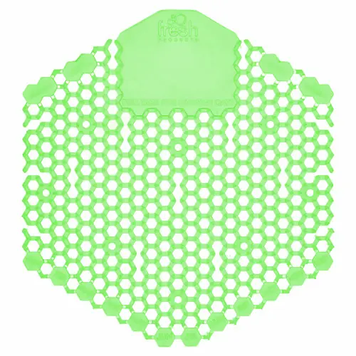 Fresh Products Wave 3D Urinal Deodorizer Screen, Cucumber Melon Scent, Green, 10/Box