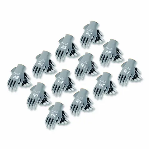 G-Tek® GP Polyurethane-Coated Nylon Gloves, Large, Gray, 12 Pairs