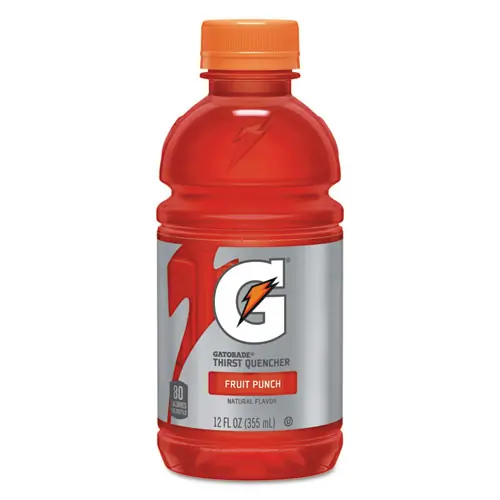 Gatorade® G-Series Perform 02 Thirst Quencher, Fruit Punch, 12 oz Bottle, 24/Carton