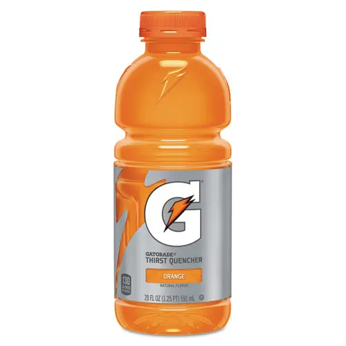 Gatorade® G-Series Perform 02 Thirst Quencher, Orange, 20 oz Bottle, 24/Carton