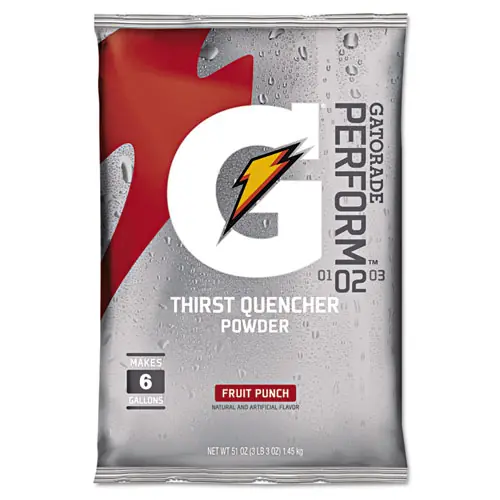 Gatorade® Original Powdered Drink Mix, Fruit Punch, 51oz Packet, 14/Carton