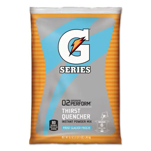 Gatorade® Original Powdered Drink Mix, Glacier Freeze, 51oz Packets, 14/Carton