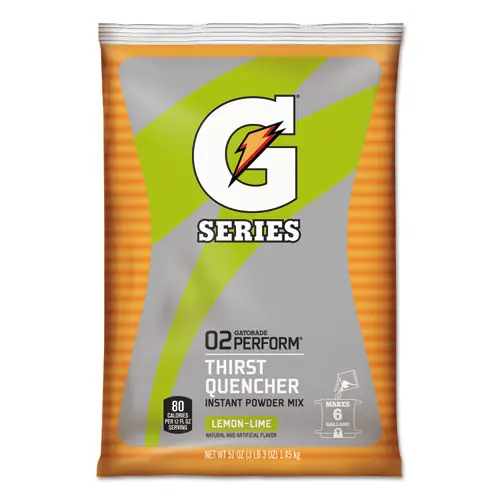Gatorade® Original Powdered Drink Mix, Lemon-Lime, 51oz Packets, 14/Carton