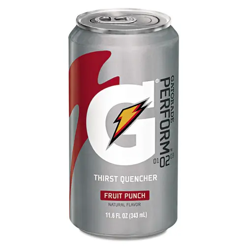Gatorade® Thirst Quencher, Fruit Punch, 11.6 oz Can, 24/Carton