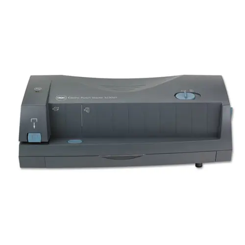 GBC® 24-Sheet 3230 Electric Two- to Three-Hole Adjustable Punch, 9/32" Holes, Gray