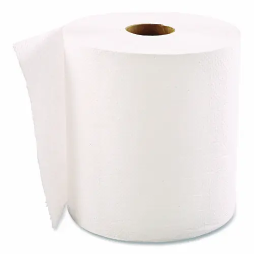 GEN Hardwound Roll Towels, 1-Ply, 8" x 600 ft, White, 12 Rolls/Carton