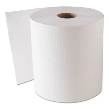 GEN Hardwound Roll Towels, White, 8 x 800'