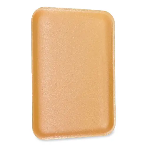 GEN Meat Trays, 13.81 x 9.25 x 2.7, Yellow, Foam, 100/Carton