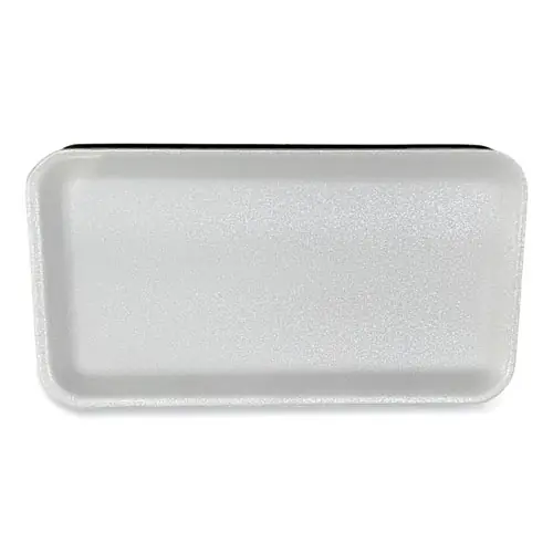 GEN Meat Trays #10S, White Foam, 500/Carton