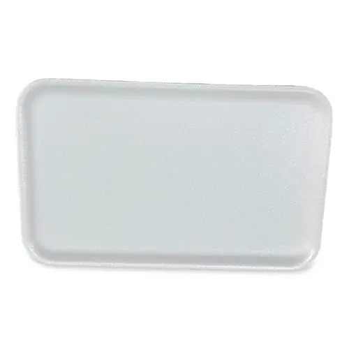GEN Meat Trays, #16S, 11.63 x 7.25 x 0.54, White, Foam, 250/Carton