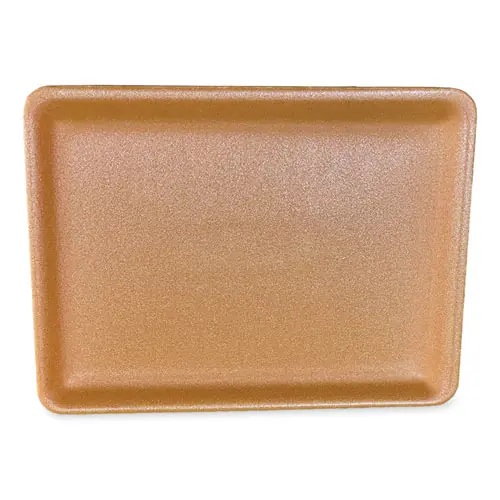 GEN Meat Trays, #9P, 12.25 x 9.25 x 0.62, Yellow, Foam, 200/Carton