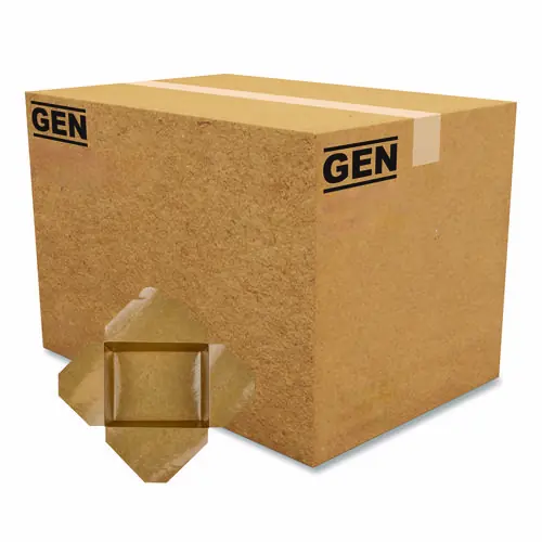GEN Reclosable Kraft Take-Out Box, 54 oz, Brown, Paper, 200/Carton