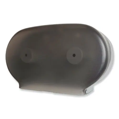 GEN Twin Tissue Dispenser, Transparent, Holds Two 9" Rolls, 19.5" x 5.5" x 11.25"