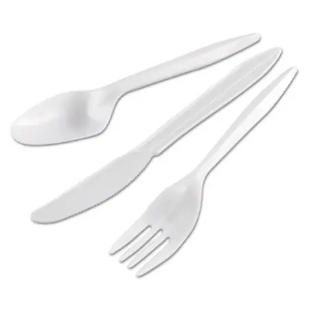 GEN Wrapped Cutlery Kit Fork/Knife/Spoon Medium Weight