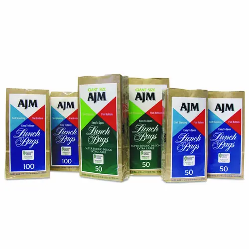 General Standard Paper Lunch Bags, 5.13" x 3.13" x 10.38", Natural Kraft, 1,200/Carton