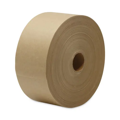 General Supply Gummed Kraft Sealing Tape, 3" Core, 3" x 600 ft, Brown, 10/Carton