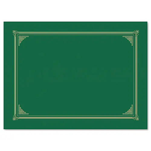 Geographics® Certificate/Document Cover, Green, 6/Pack
