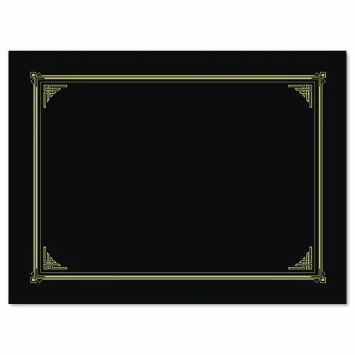 Geographics® Certificate/Document Cover, Metallic Gray, 6/Pack