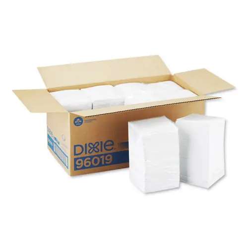 Georgia Pacific® Professional Beverage Napkins, Single-Ply, 9 1/2 x 9 1/2, White, 4,000/Carton