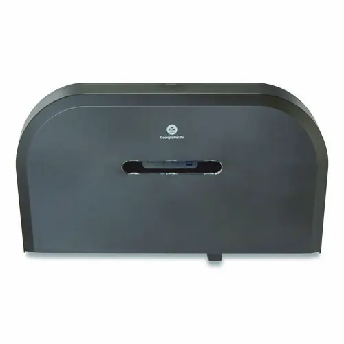 Georgia Pacific® Professional Jumbo Jr. Bathroom Tissue Dispenser, Double Roll, Black