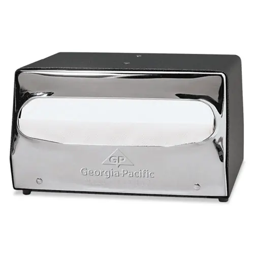 Georgia Pacific® Professional MorNap Tabletop Napkin Dispenser, Black/Chrome