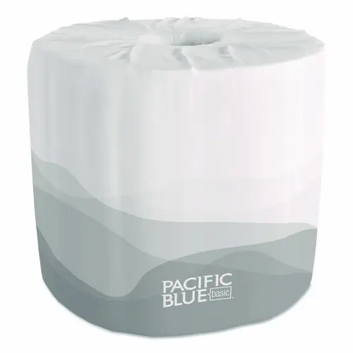 Georgia Pacific® Professional Pacific Blue Basic Embossed Bathroom Tissue, Septic Safe, 1-Ply, White, 550 Sheets/Roll, 80 Rolls/Carton
