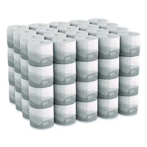 Georgia Pacific® Professional Pacific Blue Basic Embossed Bathroom Tissue, Septic Safe, 2-Ply, White, 550 Sheets per Roll, 80 Rolls per Carton