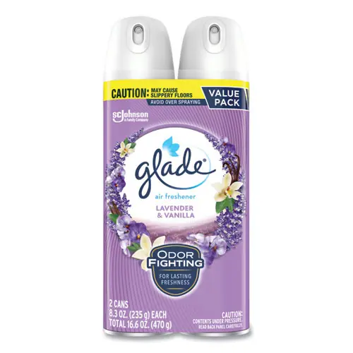 Glade® Air Freshener, Lavender and Vanilla Scent, 8.3 oz Aerosol Spray