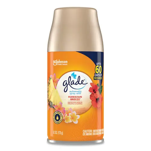 Glade® Automatic Air Freshener, Hawaiian Breeze, 6.2 oz, 6/Carton