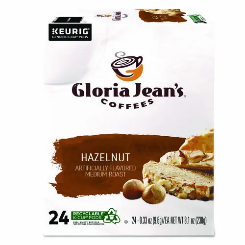 Gloria Jean's® Hazelnut Coffee K-Cups, 24/Box