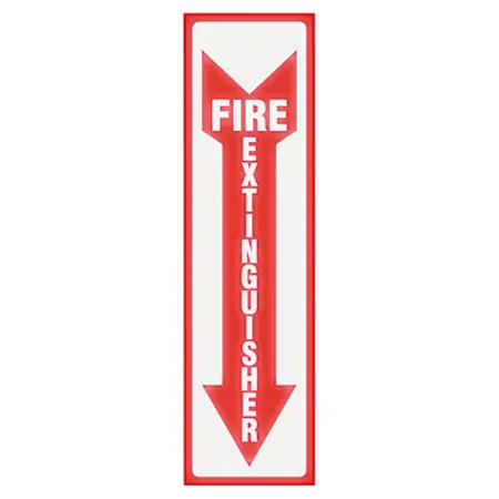 Glow In the Dark Fire Extinguisher Sign