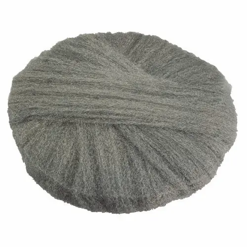 GMT Radial Steel Wool Pads, Grade 3, 20" Diameter, Gray, 12/Carton