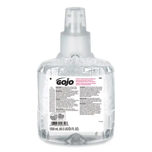 GOJO® Clear and Mild Foam Handwash Refill, For LTX-12 Dispenser, Fragrance-Free, 1,200 mL