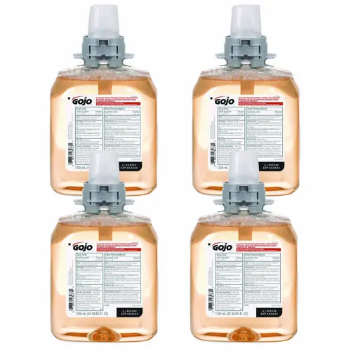 GOJO® Luxury Foam Antibacterial Handwash Refill, Fresh Fruit Scent, 1,250 mL, 4/Carton