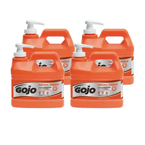 GOJO® NATURAL ORANGE Pumice Hand Cleaner, Citrus Scent, 0.5 gal