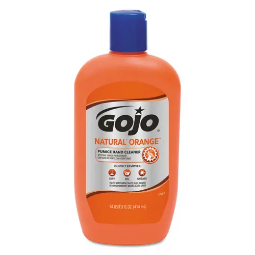 GOJO® NATURAL ORANGE Pumice Hand Cleaner, Citrus Scent, 14 oz
