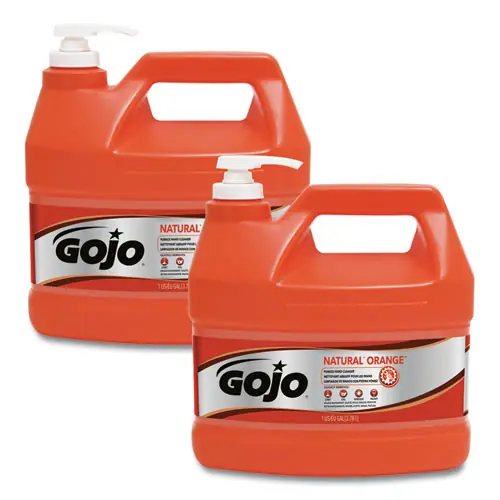 GOJO® NATURAL ORANGE Pumice Hand Cleaner with Pump Dispenser