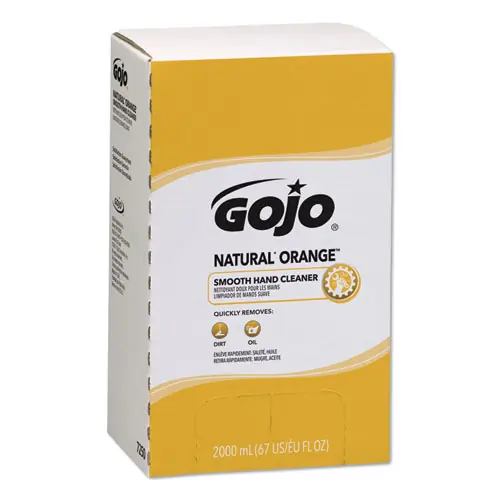 GOJO® NATURAL ORANGE Smooth Hand Cleaner Refill, Citrus Scent, 2,000 mL, 4/Carton